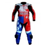 American Honda Style Mens Leather Motogp Suits