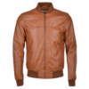 Ashwood Tan Bomber Style Leather Jacket