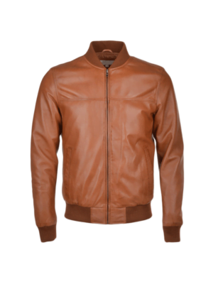 Ashwood Tan Bomber Style Leather Jacket