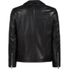 Black Zppier Biker Style Leather Fashion Jacket
