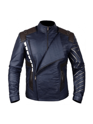 Blue New Style Celebrities Leather Jackets