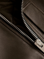 Brown Lambskin Style Leather Jacket