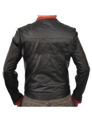 Christian Bale Movie Batman Style Leather Jacket