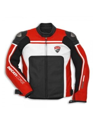 Ducati Corse Mens Style Leather Motogp Jacket