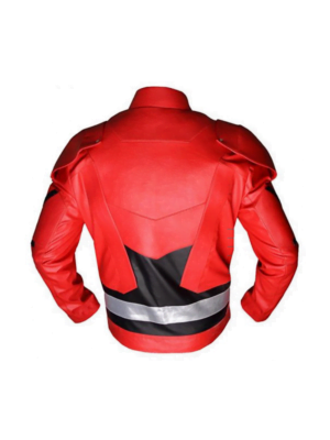 Flash Red Style Celebrities Leather Jacket