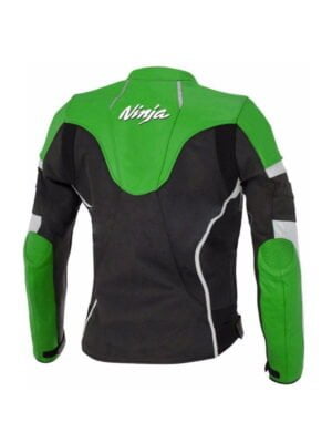 Kawasaki Ninja Green Leather Motorcycle jacket
