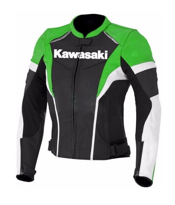 Kawasaki Ninja Green Leather Motorcycle jacket