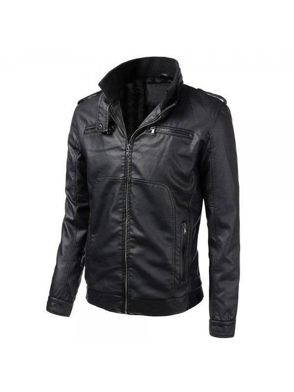 Long Sleeve Style Leather Fashion Jacket