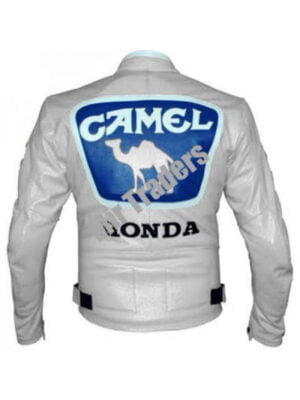 Max Biaggi Camel Honda Style Leather Motogp Jacket