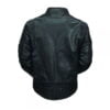 Mens Motorbike Strip Style Leather Fashion Jacket
