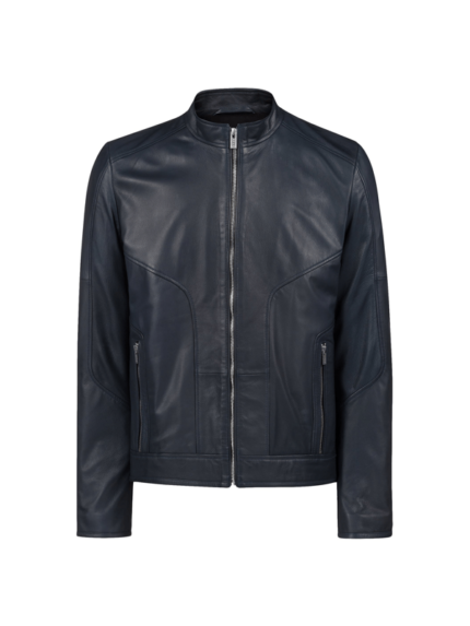 Men's Zipper Pocket Style Leather Fashion Jacket