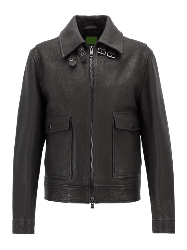 Regular Fit Style Leather Fashion Jacket