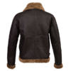 Sleeve Zipper Bomber Style Leather Jacket
