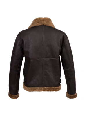 Sleeve Zipper Bomber Style Leather Jacket