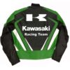 Suzuki Kawasaki Style Leather Motorcycle Jacket