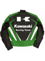 Suzuki Kawasaki Style Leather Motorcycle Jacket