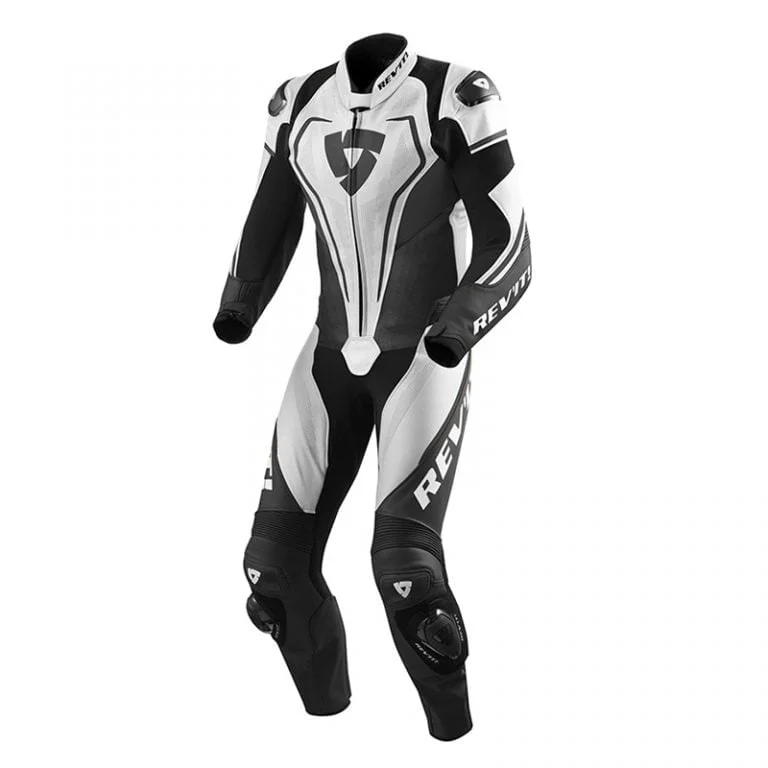 White and Black Style Leather Motogp Suits
