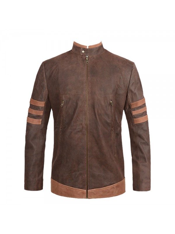 Men Origins Style Celebrities Leather Jacket