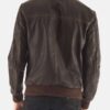 Aaron Brown Style Leather Bomber Jacket