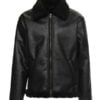 Black Faux Style leather jacket