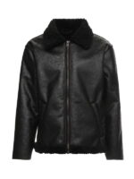 Black Faux Style leather jacket