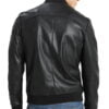 Black Style Real leather Fashion jacket