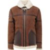 Brown Color Fur Leather Jackets