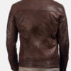 Dean Brown Style Leather Biker Jacket