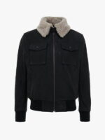 Fur Collar Style Leather jacket