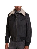 Fur Collar Style Leather jacket