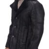 Furcliff Double Face Shearling Style Leather Coat