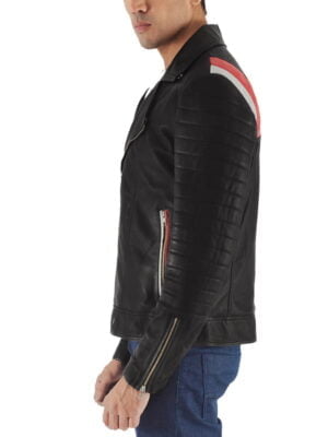 Highfield Black Style Leather Biker Jacket
