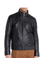 Inseam pockets Style Leather Jacket
