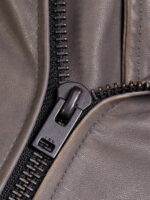 Lapel collar Style Leather jacket