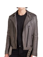 Lapel collar Style Leather jacket