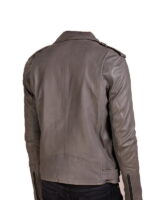 Lapel collar Style Leather jacket