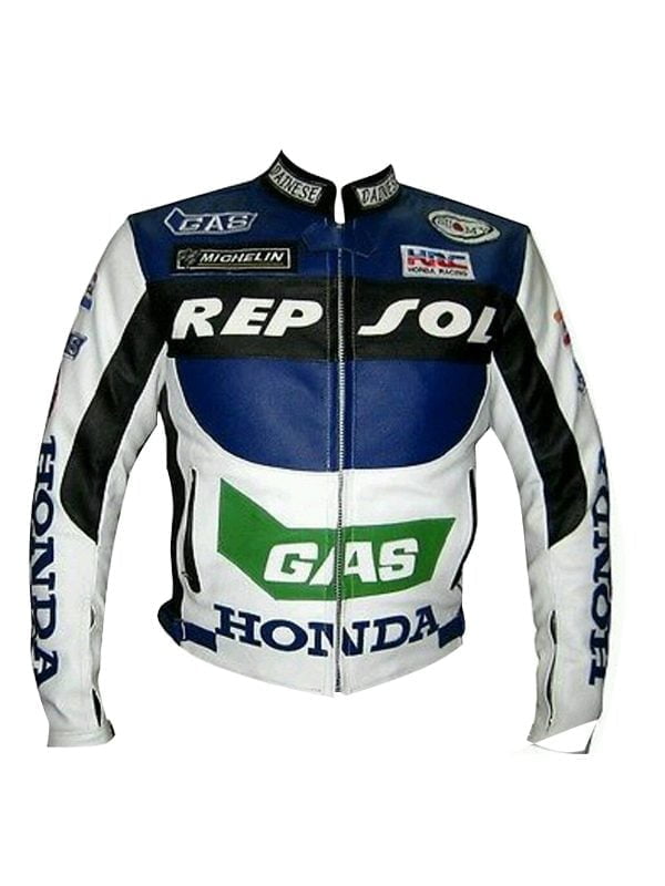 Men's Honda Repsol Gas Motorbike leather jacket
