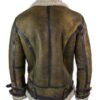 Mens Sherling Real Sheepskin Leather Jacket