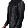 Noah Black Style Leather Biker Jacket