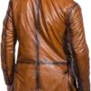Rocky Brown Fur Style Leather Coat
