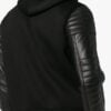 Hooded lambskin Style leather jacket