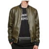 Mens Leather-Look Bomber Jacket