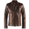 Vintage Style Mens Leather Jacket