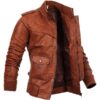 Men's-Antique-Tan-Four-Pocket-Motorcycle-Leather-Jacket1