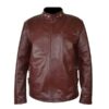 Mens-Motorcycle-Maroon-Racer-Leather-Jacket