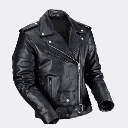 Classic Leather Motorcycle Jacket Motorbike Jacket For Men