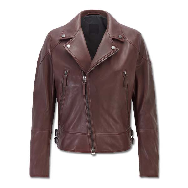 A biker-inspired jacket by BOSS Menswear, crafted in supple nappa leather A biker inspired jacket by BOSS Menswear crafted in supple nappa leather