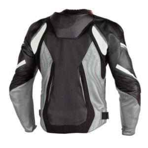 Black Super Speed D1 Perforated Motorcycle Leather Jacket