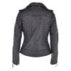 Leather Biker Jacket Black for Womens