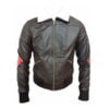 New Fur Collar Bomber Leather Jacket - Super Halloween Costume Leather Jacket